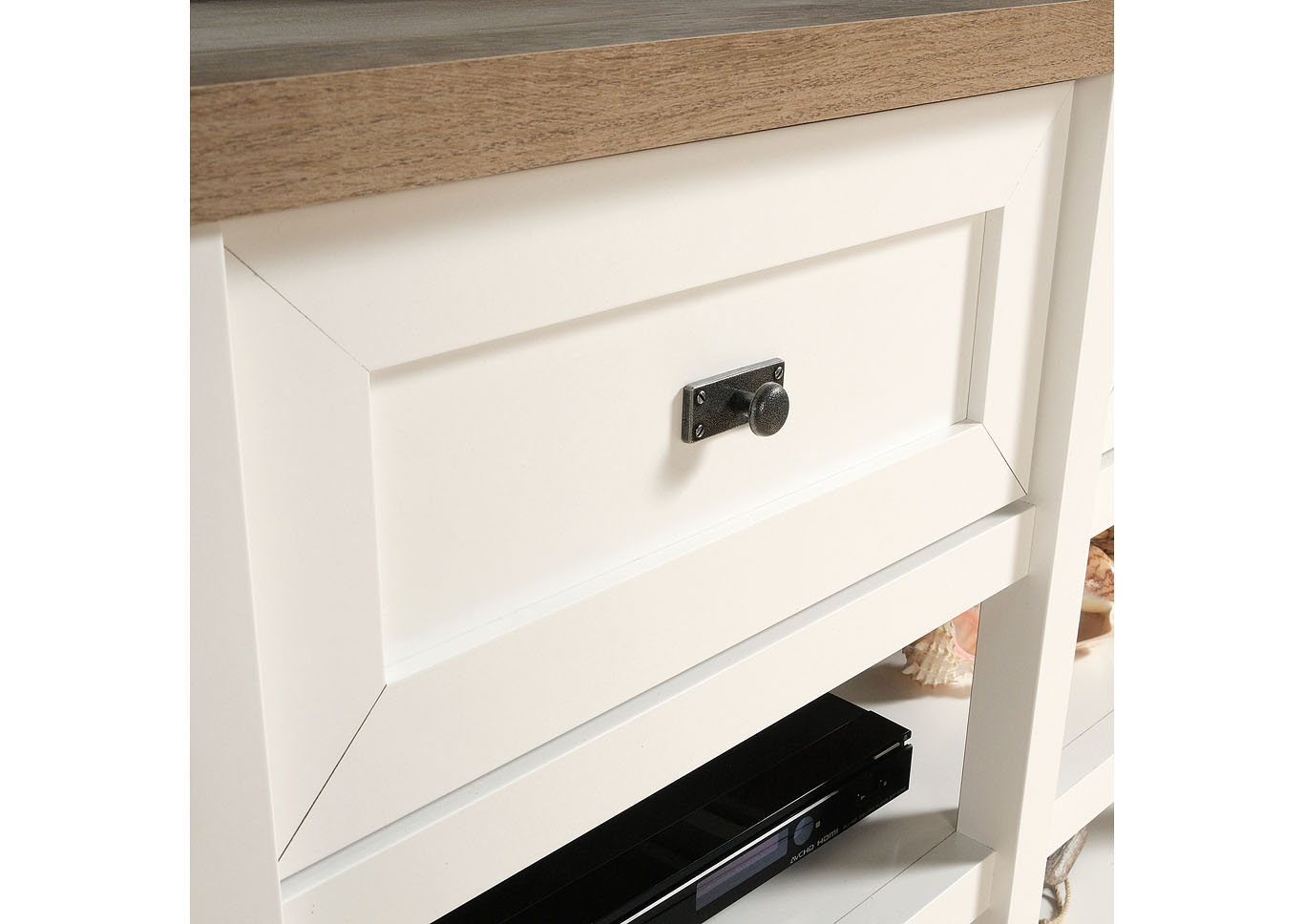 Cottage Road Soft White Entertainment Credenza,Sauder